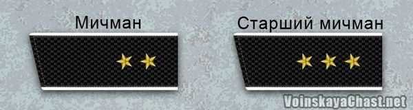 Звания мичман и старший мичман