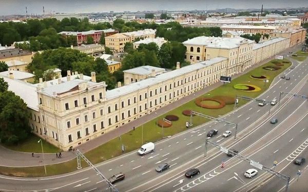 Вид сверху Военно-медицинской академии