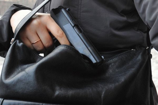 Пистолет в сумке