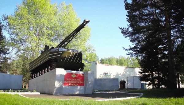 На территории части