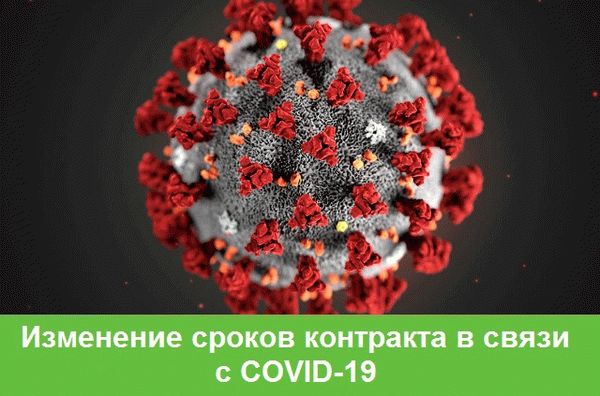 Изменение сроков контракта в связи с короновирусной инфекцией