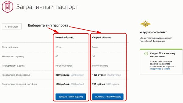 Госпошлина за заграпаспорт