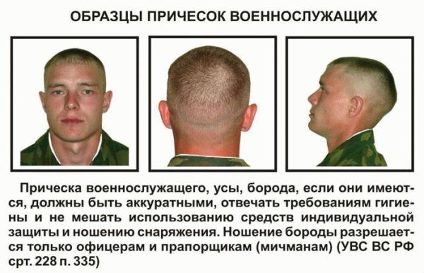 Стрижка военнослужащих