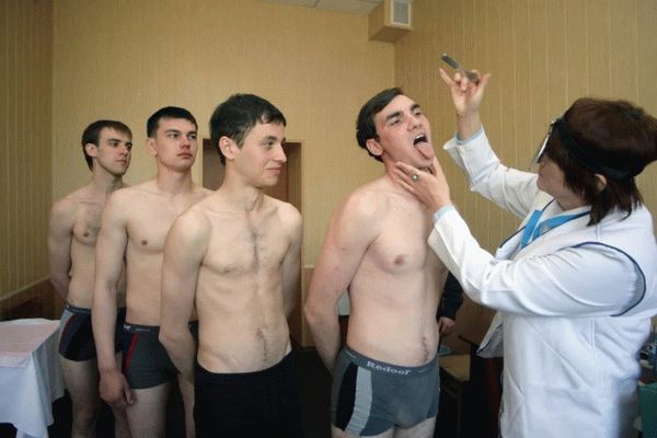 Медосмотр в военкомате