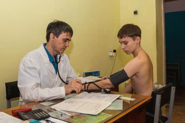Обследование на медкомиссии