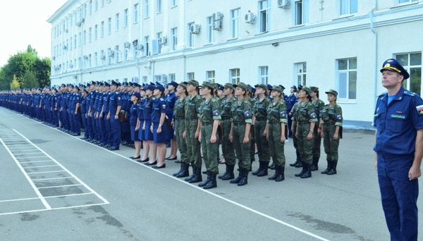 На построении