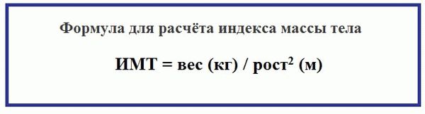 расчет имт