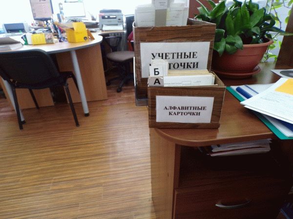 Учетные карточки